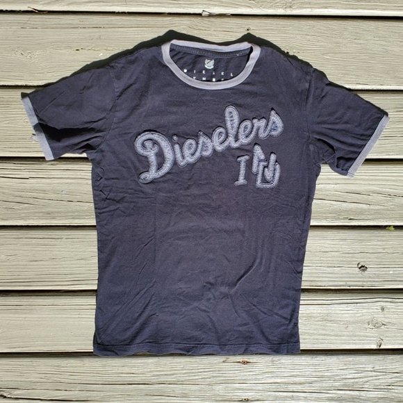 RARE Vintage DIESEL "Dieselers" embroidered tshirt - Picture 1 of 1